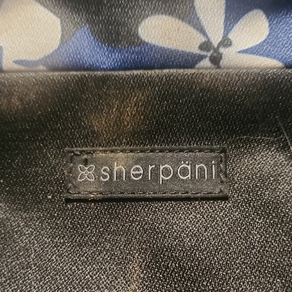 Sherpani Black and Blue Floral Backpack - Picture 2 of 4
